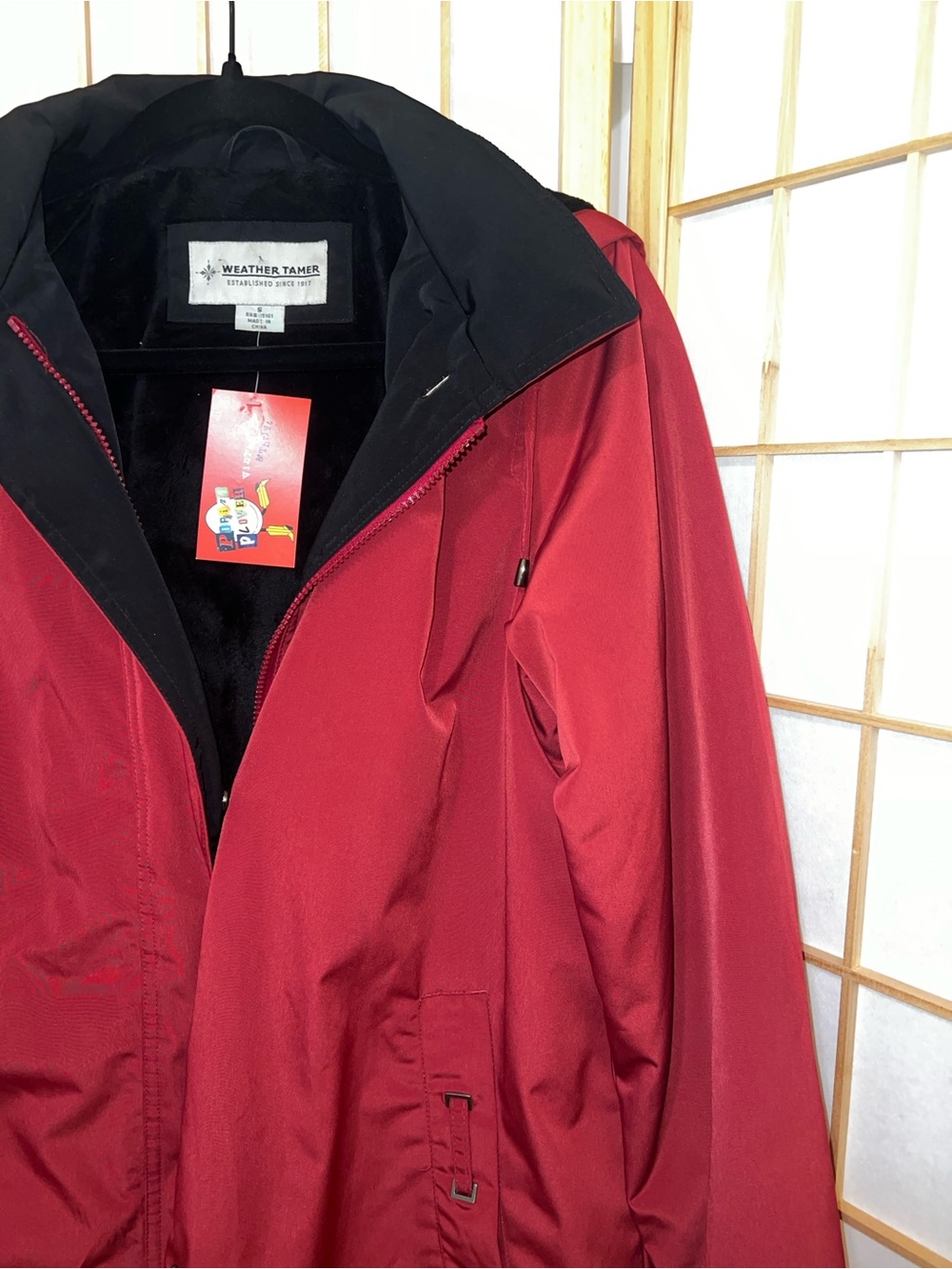 Weather Tamer Men's Ruby Red Waterproof Raincoat